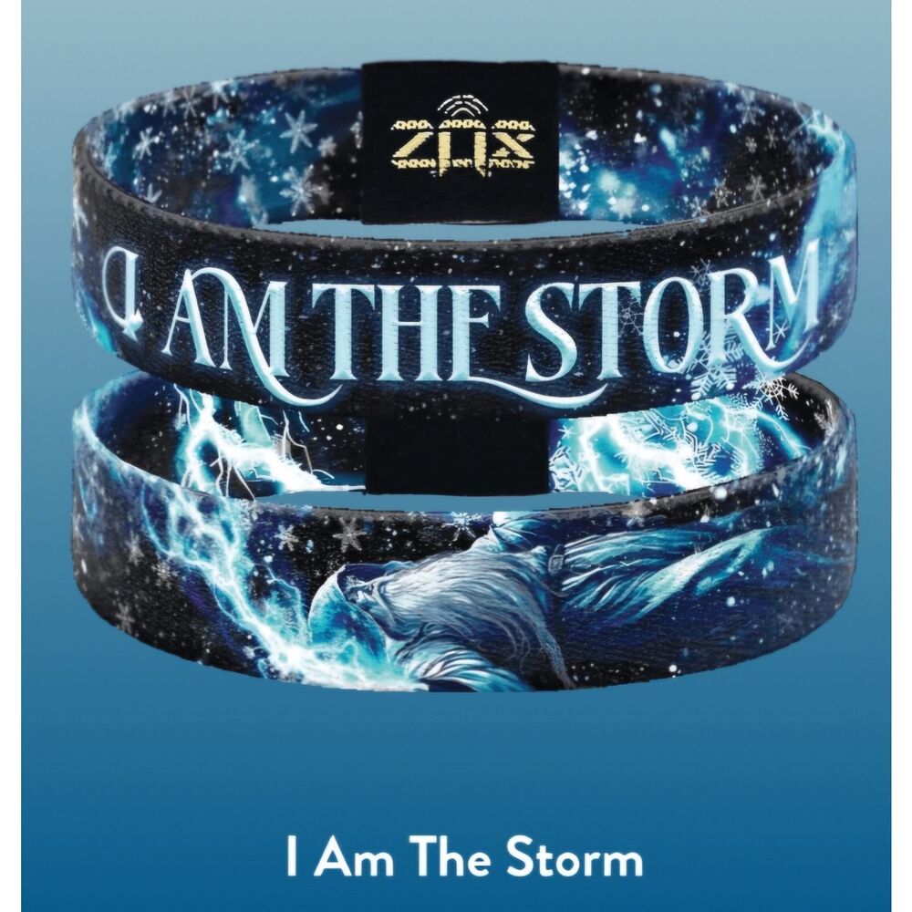 ZOX "I AM THE STORM" #1038 Winter Wonders INTERACTIVE WIZARD GOLDIE WRISTBAND